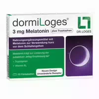 Dormiloges 3 mg Melatonin Plus Tryptophan Tabletten 30 Stück