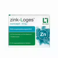 Zink Loges Concept 15 Mg 90 St Tabletten Magensaftresistent