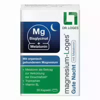 Magnesium Loges Gute Nacht mit Melatonin 30 st Kapseln