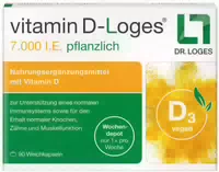 Vitamin D Loges 7000 I E Pflanzlich 30 Weichkapseln