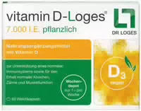 Vitamin D Loges 7000 I E Pflanzlich 30 Weichkapseln