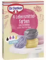 Dr Oetker 4 Lebensmittel Farben