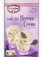 Dr Oetker nach Art Herrencreme mit Schoko Stückchen