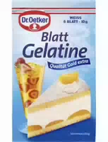 Dr Oetker Blattgelatine Weiß