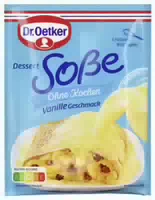 Dr Oetker Dessert Soße zum Kochen Vanille