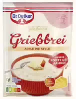 Dr Oetker Grießbrei Apple Pie Style