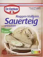 Dr Oetker Roggen Vollkorn Sauerteig Getrocknet