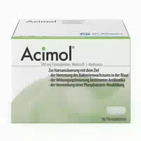 Acimol 500 mg Filmtabletten ohne Ph Teststreifen 96 st