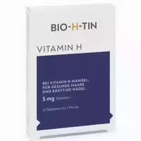 Bio H Tin Vitamin H 5 mg für 1 Monat 15 st Tabletten