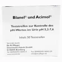 Teststreifenheft Zur Bestimmung Des Urin Ph Wertes 50 St Teststreifen