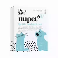 Dr Sam Nupet6 Floh & Zecken Spot On mit Citronellal für Hunde und Katzen