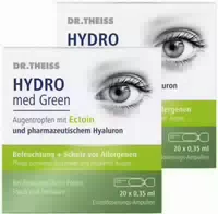 Dr Theiss Hydro Med Green Augentropfen 20 X 0,35 ml Einzeldosispipetten