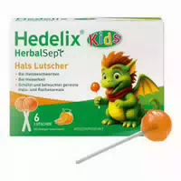Hedelix Herbalsept Hals Lutscher Kids 6 St Bonbons