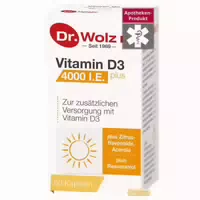 Vitamin D3 4000 I E Plus Kapseln 60 Stück