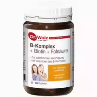 Dr Wolz B Komplex Biotin Folsäure 300 st Tabletten
