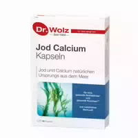 Dr Wolz Jod Calcium Kapseln, 60 Kapseln, Jod Und Calcium Natürlichen Ursprungs Aus Dem Meer, Gesunde Schilddrüse Und Gesunde Knochen