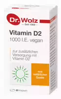 Dr Wolz Vitamin D2 1000 I E Vegan 60 st Kapseln