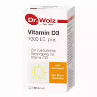 Dr Wolz Vitamin D3 1 000 I E Plus 60 st Kapseln