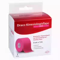 Draco Kinesiologietape 5 Cmx5 m Pink 1 st