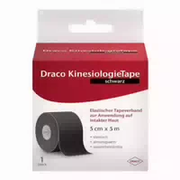 Draco Kinesiologietape 5 Cmx5 M Schwarz 1 St