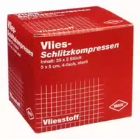 Schlitzkompressen Vlies 5x5c