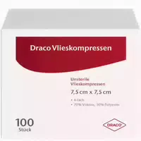 Draco Vliesstroffkompressen 5 X 5 Cm Unsteril