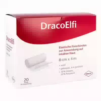 Dracoelfi Elastisch Fixierbinde 8cmx4m Gekreppt