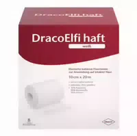 Dracoelfi Haft Elastisch Fixierbinde 10 Cmx20 m Weiß