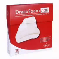 Dracofoam Haft Schaumstoff Wundauflage 10x10cm