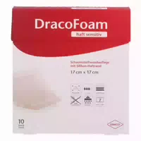 Dracofoam Haft Sensitiv Schaumst Wund 17x17 cm