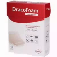 Dracofoam Infekt Haft Sensitiv Wundauf 7,5 X 7,5 cm 10 Stück