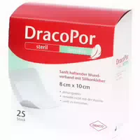 Dracopor Sensitiv 8x10 cm Steril mit Silikonkleber