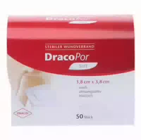 Dracopor Soft Weiß Wundverband 3,8x3,8 Cm Steril