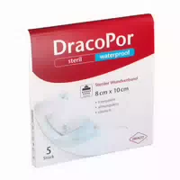 Dracopor Wundverband 10 X 8 cm Steril Hautfarben 5 Verbände