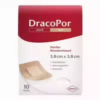 Dracopor Wundverband Soft Hautfarben Steril 3,8 X 3,8 Cm
