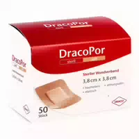 Dracopor Wundverband 3,8x3,8 cm Steril 10 st Pflaster