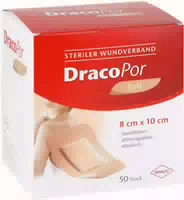 Dracopor Wundverband 8x10 cm Steril Hautfarben 50 st Pflaster
