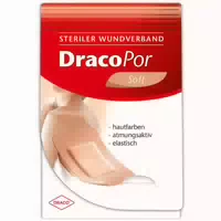 Dracopor Wundverband Soft Hautfarben Steril 3,8 X 3,8 cm