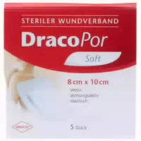Dracopor Wundverband Soft Weiß Steril 10 X 8 cm