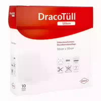 Dracotüll Sil 10x10 cm Silikonbes Wundkont Aufl