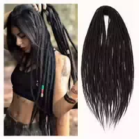 Dreadlocks Extensions 24 Inch 10 Strands Crochet Double Ende 1 st