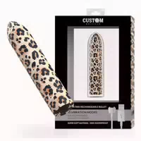 Custom Bullets Leopard Mini Vibrator mit Magnetladung 1 st
