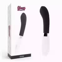 Glossy Silikonvibrator mit Geschwungener Form 1 st