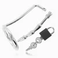 Metal Hard Hodenring aus Mitharnröhren Keuschheitsstecker 1 st