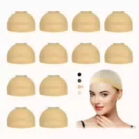 Dreamlover Haarnetz Wig Caps Beige für Lace Wigs 12er Set 1 st