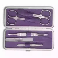Dreiturm Solingen Dreiturm Maniküre Etui 5 Teilig Solingen Aubergine