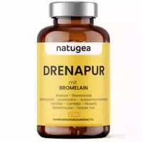 Drenapur Entwässernd mit Bromelain Unterstützung bei Wassereinlagerungen und Blähungen – Natugea