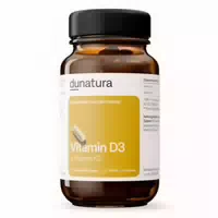 Dunatura Vitamin D3 K2 25μg 200 Μg 56 Kapseln In Glasflasche Vegan