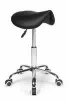 Dunimed Ergonomischer Sattelhocker Mit Rückenlehne Schwarz