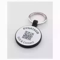 Tiermarke Silikon Weiss Mit Qr Code Und Online Profil 1 St